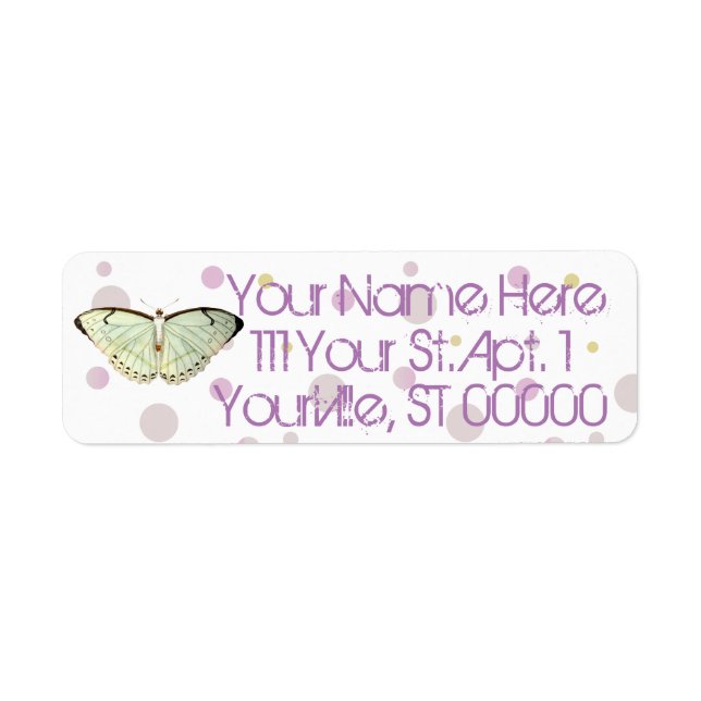 Etiqueta Mint Green Beauterfly (Frente)