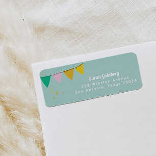 Etiqueta Mint Magic Show Return Address Labels