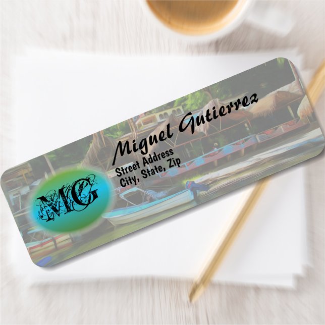 Etiqueta Mismaloya River 0331 Endereço (Criador carregado)