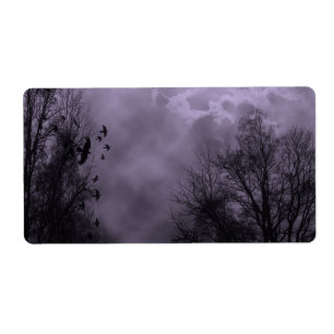 Etiqueta Mist Roxo do Céu Assombrado