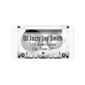 Etiqueta Mixtape (Etiqueta de Endereço ou Cartão de Chamada