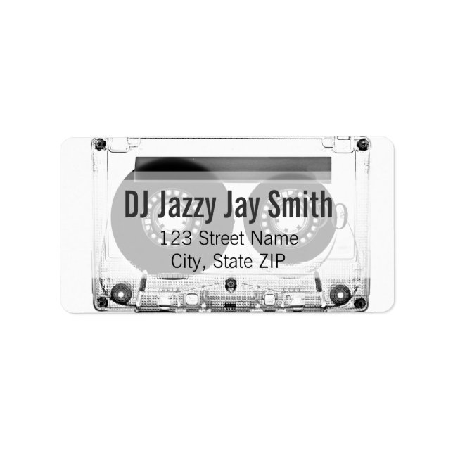 Etiqueta Mixtape (Etiqueta de Endereço ou Cartão de Chamada (Frente)