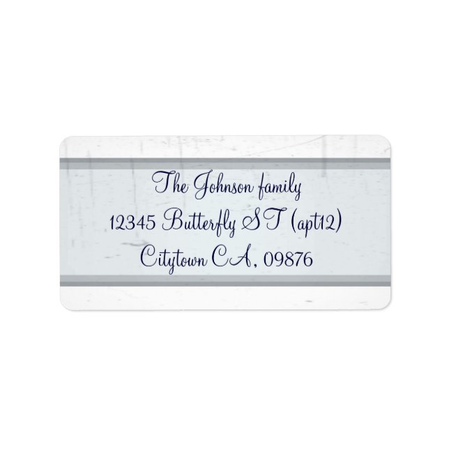 Etiqueta Moda antiga elegante (Frente)