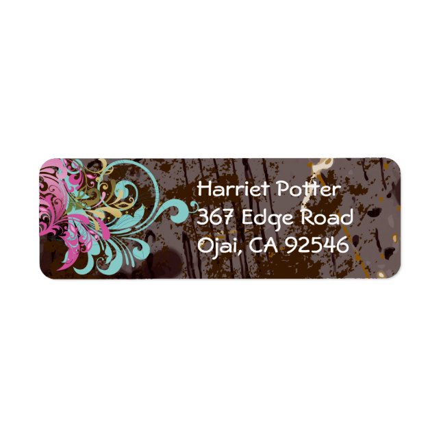 Etiqueta Moda Retroativa da Rapariga Bonita, Legal, Abstrat (Frente)