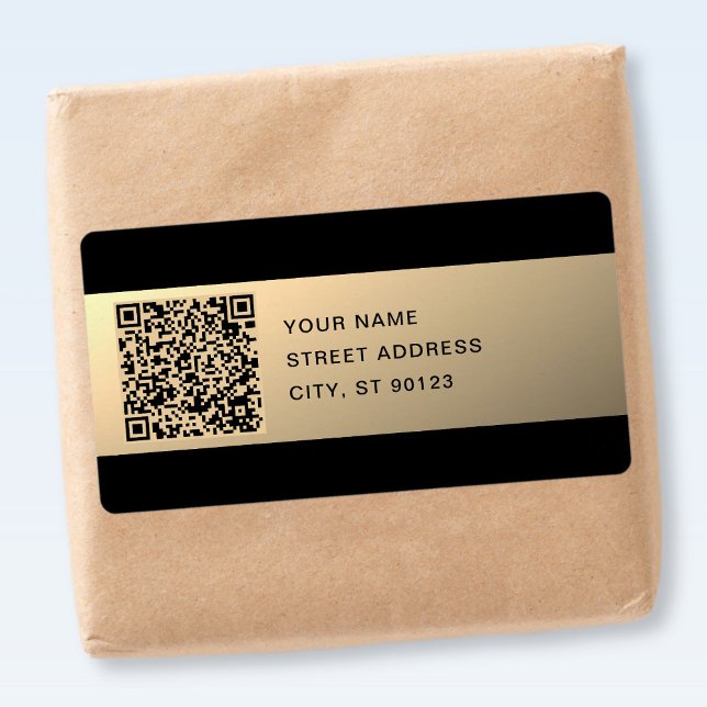 Etiqueta Modelo de código QR editável instantaneamente | Fa (Criador carregado)