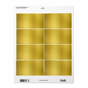 Etiqueta Modelo de fundo Dourado