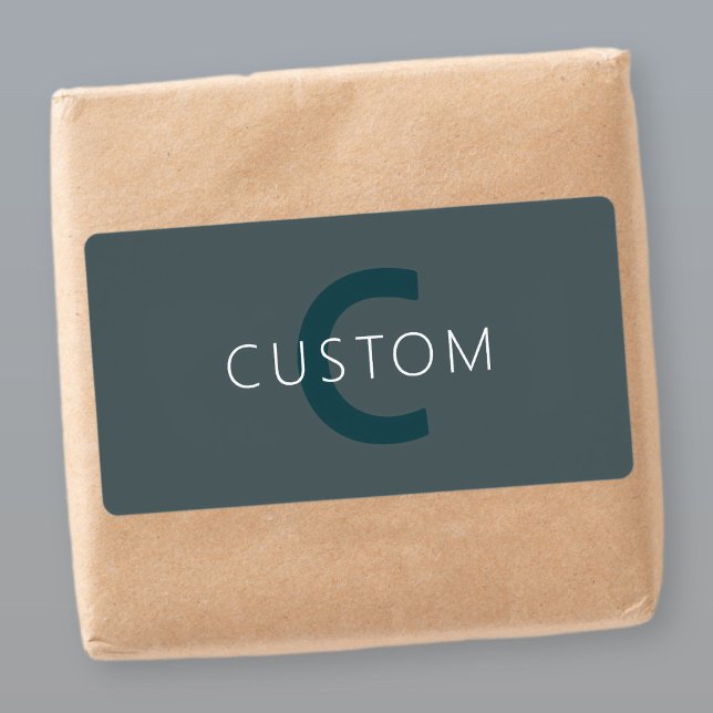 Etiqueta Modelo de Monograma Personalizável na moda (Criador carregado)