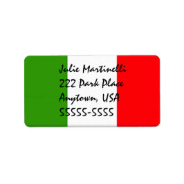 Etiqueta Modelo do Rótulo de Endereço Italiano Clássico da