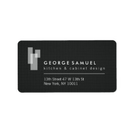 Etiqueta Modern Architectural Blocks Logo