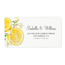 Etiqueta Modern Boho Lemon Branch Summer Address
