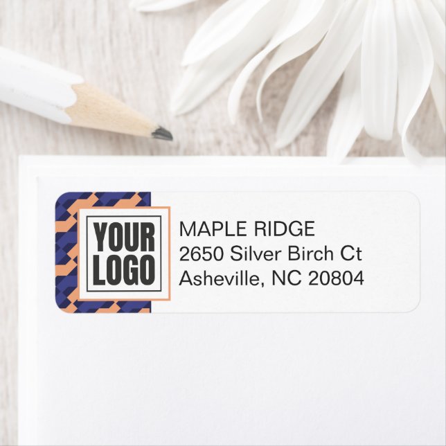 Etiqueta Modern Geometric Interlocking Pattern  (Insitu)