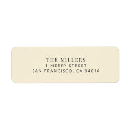 Etiqueta Modern Minimalist Wedding Address Label