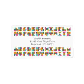 Etiqueta Modern Quilt Block Love Letters