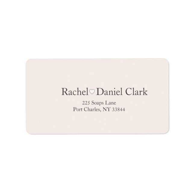 Etiqueta Modern Wedding (Frente)