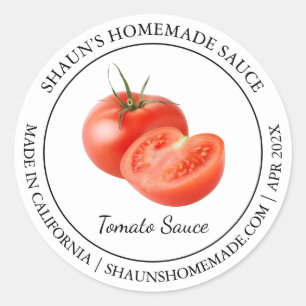 Etiqueta Moderna de Molho de Tomato
