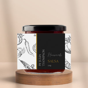Etiqueta Moderna de Tomato Salsa Homemade