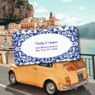Etiqueta Moderna La Dolce vita Azul Italiano
