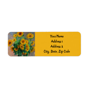 Etiqueta Monet Sunflower
