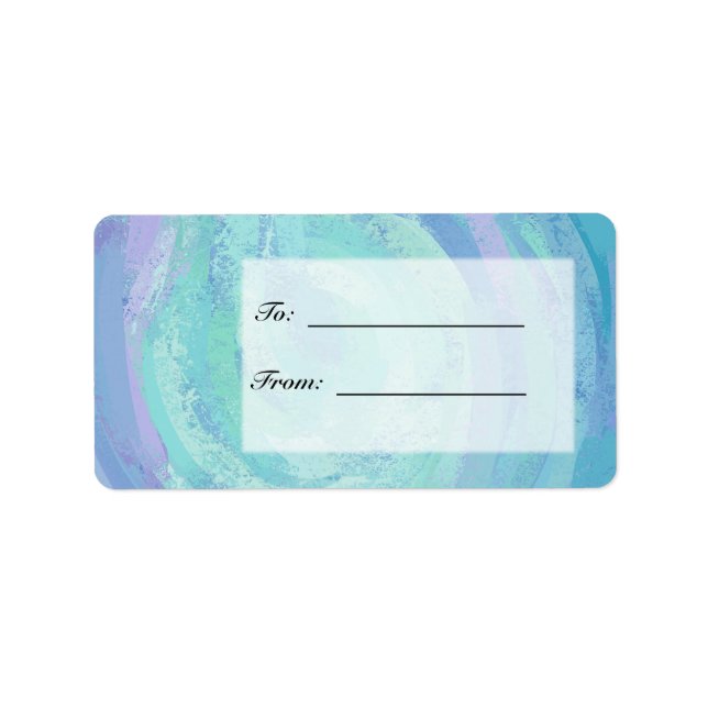 Etiqueta Monograma Azul Geleira (Frente)