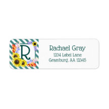 Monograma de Girassol Tiras de Teto