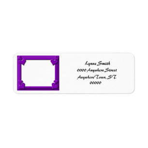 Etiqueta Monograma do quadro de Purple Heart