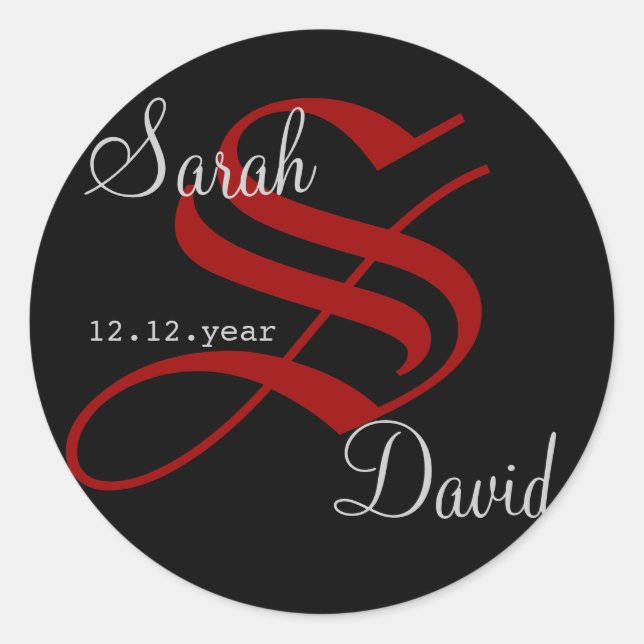 Etiqueta Monograma Personalizada (Frente)