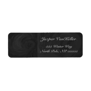 Etiqueta Monograma Preto Kohl Personalizado