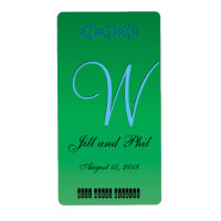 Monograma Verde Florestal Elegante 3d