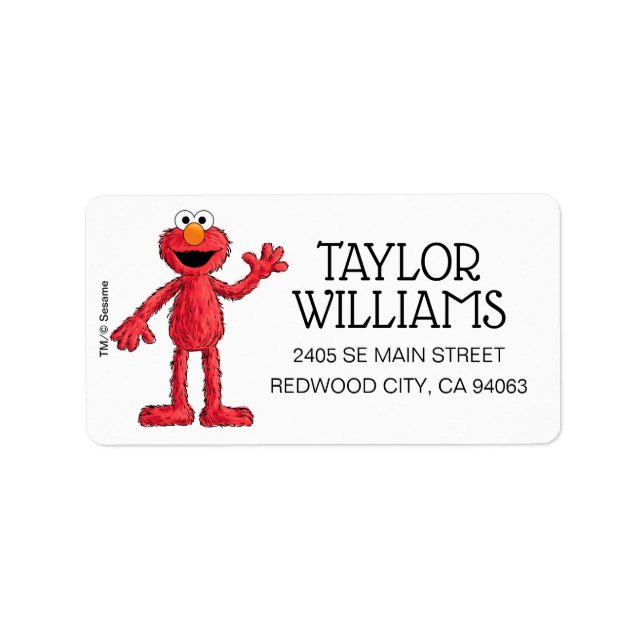 Etiqueta Monstro no final desta história | Cutie Elmo (Frente)