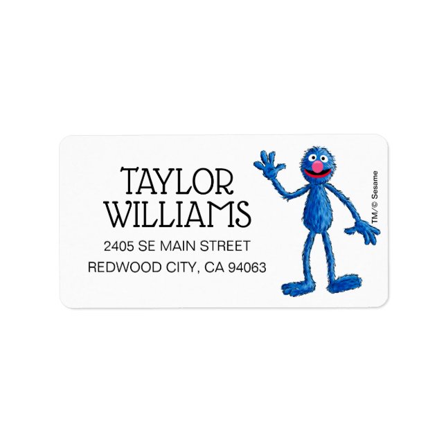 Etiqueta Monstro no final desta história | Grover (Frente)