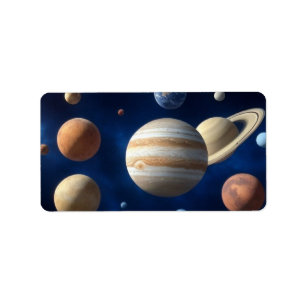 Etiqueta Montagem do sistema solar
