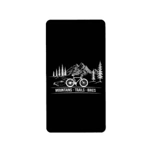 Etiqueta Montanha - Bicicleta de bicicleta de bicicleta