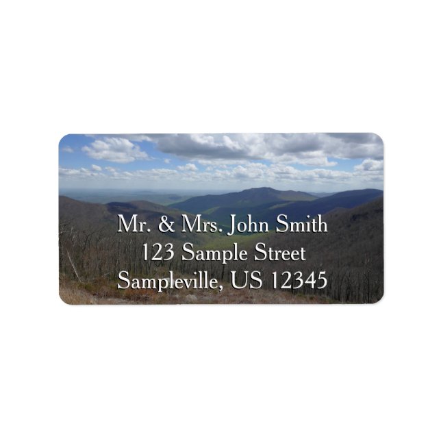 Etiqueta Montanhas Appalachian em Primavera (Frente)