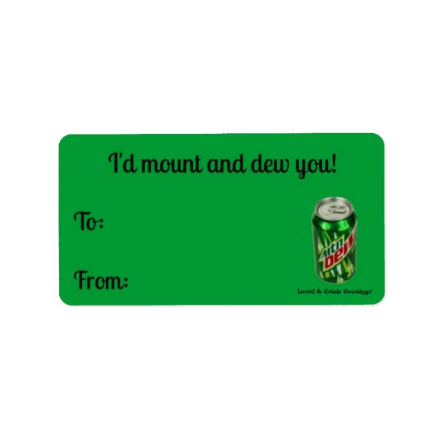 Etiqueta Montar & mascar! (Frente)