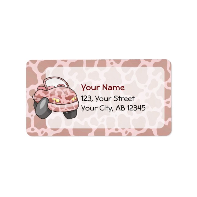 Etiqueta Moo Car (Frente)