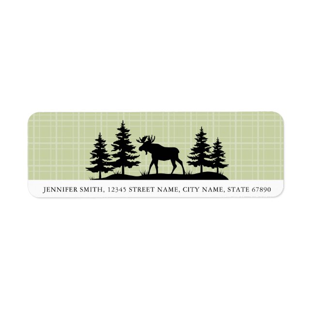 Etiqueta Moose Return Address Labels (Frente)