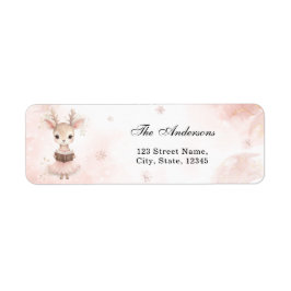 Etiqueta Morada de Chá de fraldas da Winter Baby Girl