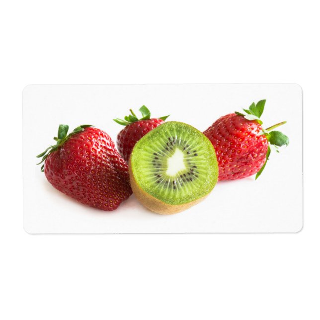 Etiqueta Morango e kiwi (Frente)