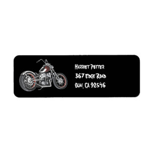 Etiqueta Motocicleta Retro Vintage Bike