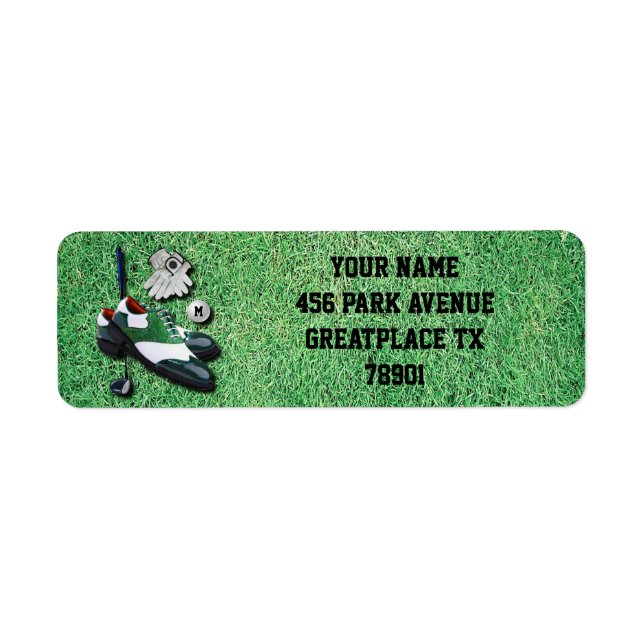 Etiqueta Motorista De Clube De Luvas De Bola De Calçados De (Frente)