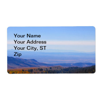 Etiqueta Mountain picture customizable address label