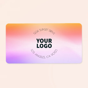 Etiqueta Mouse inspirado no sol   Endereço de devolução ou 