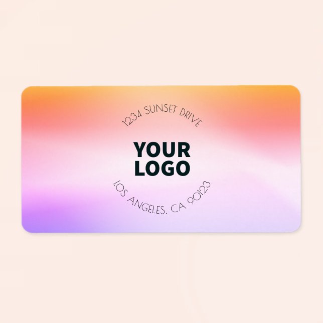 Etiqueta Mouse inspirado no sol | Endereço de devolução ou  (Criador carregado)