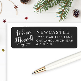 Etiqueta Movimentamos o novo endereço de retorno do Elegant