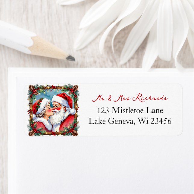 Etiqueta Mr and Mrs Clause Sweet Christmas  (Insitu)
