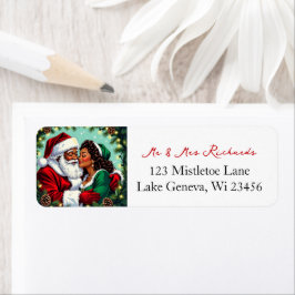 Etiqueta Mr and Mrs Clause Sweet Christmas