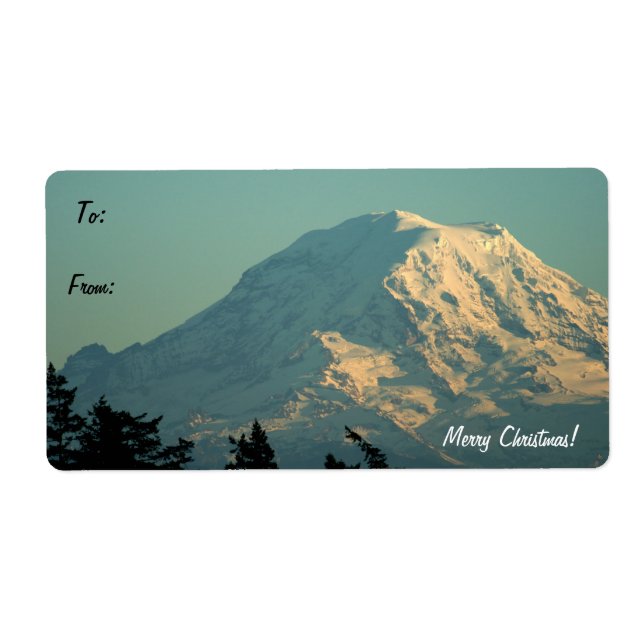 Etiqueta Mt. Rainier Gift (Frente)