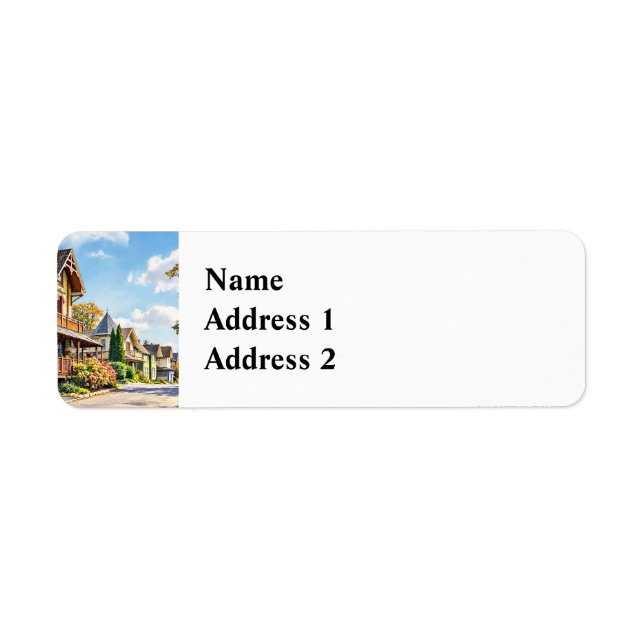 Etiqueta Mt. Tabor NJ – Trinity Place (Frente)