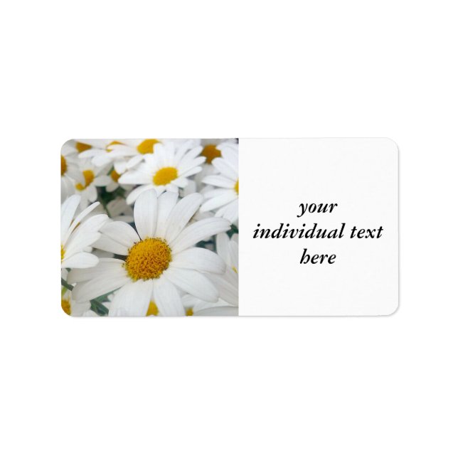 Etiqueta muitas margaridas (Frente)