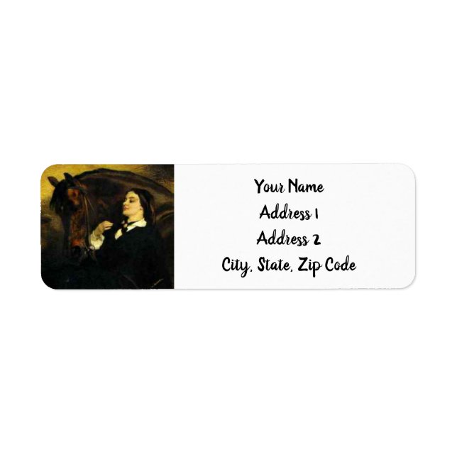 Etiqueta Mulher e Cavalo (Frente)